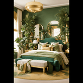 Trueliving  Queen Size designer Light masterbed Laminated Finish & PU Finish 6Ft *6Ft *1Ft